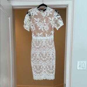 Lulu's White Midi Dress with Sophisticated Style